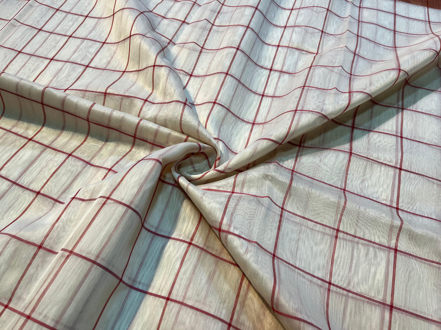 MAHESHWARI HANDWOVEN BOX CHECKS SAREE