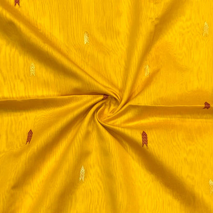 MAHESHWARI HANDWOVEN BUTI YELLOW SAREE