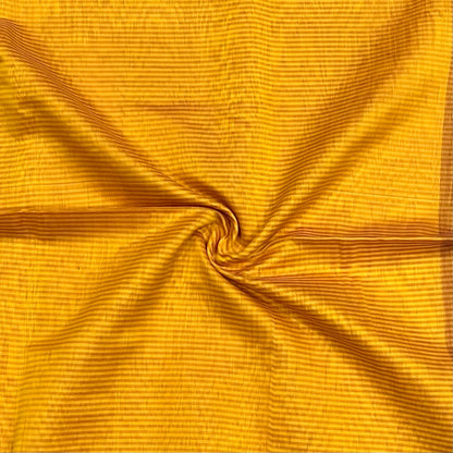 Maheshwari Handwoven SIRIN RASTA YELLOW SAREE