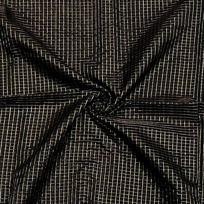 Maheshwari Handwoven Zari Checks Saree